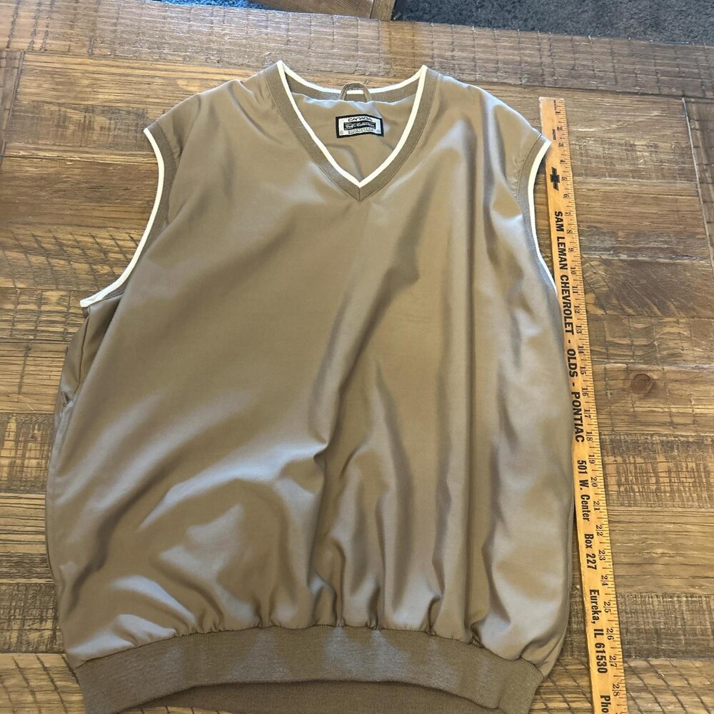 Men's Brown and Grey Gilet